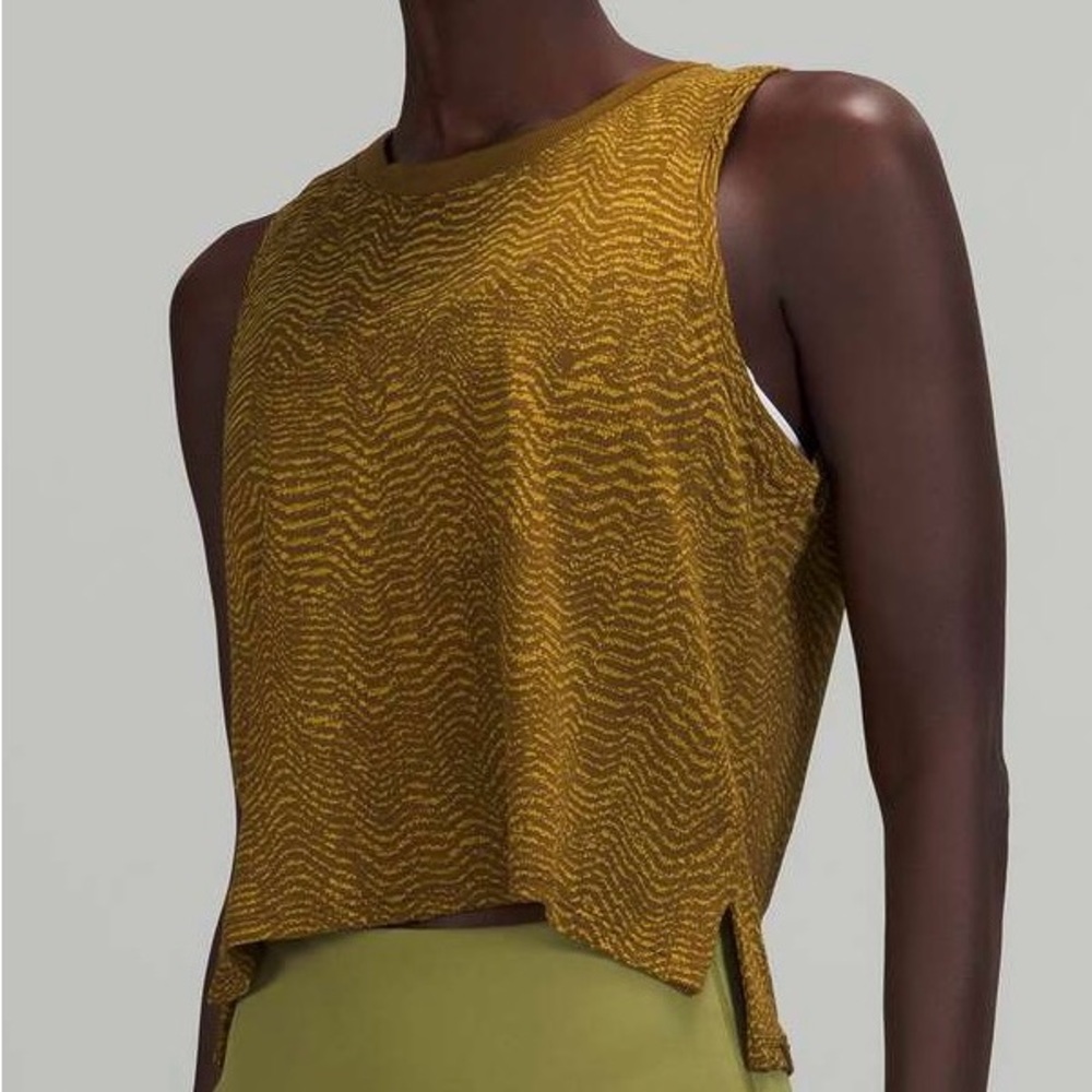 Lululemon Train To Be Tank Top Auric Gold Size 6